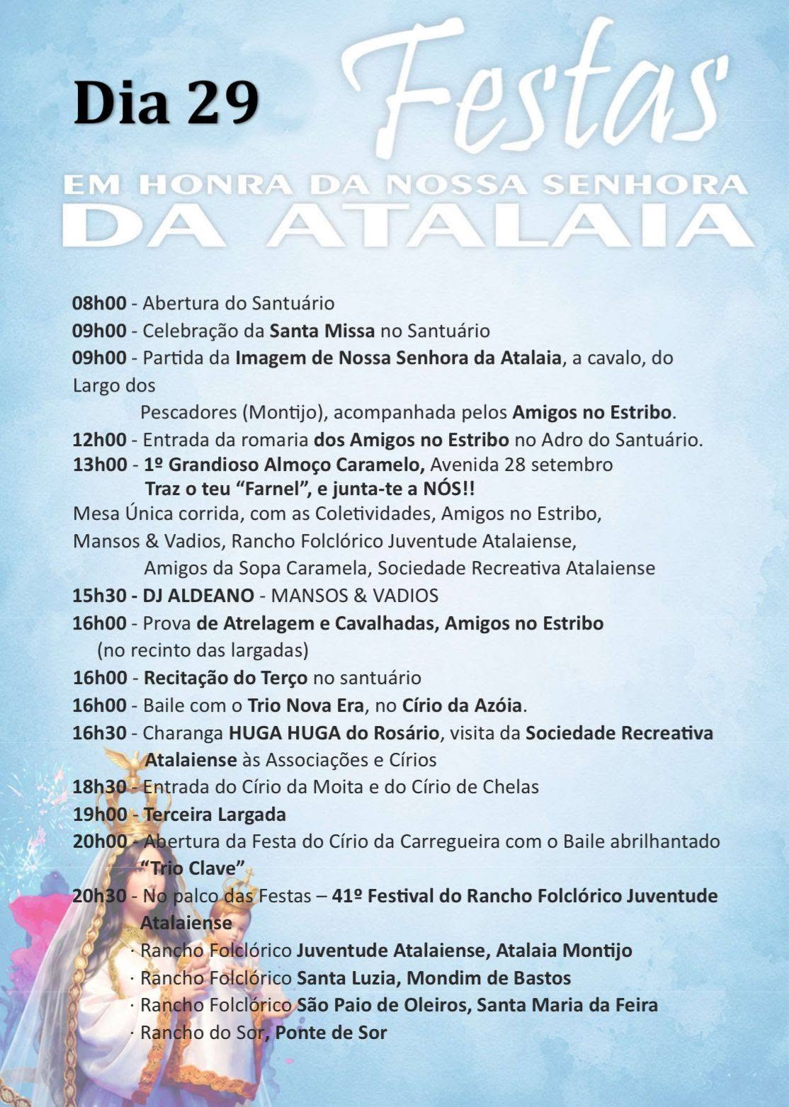 Festas em Honra de Nossa Senhora da Atalaia