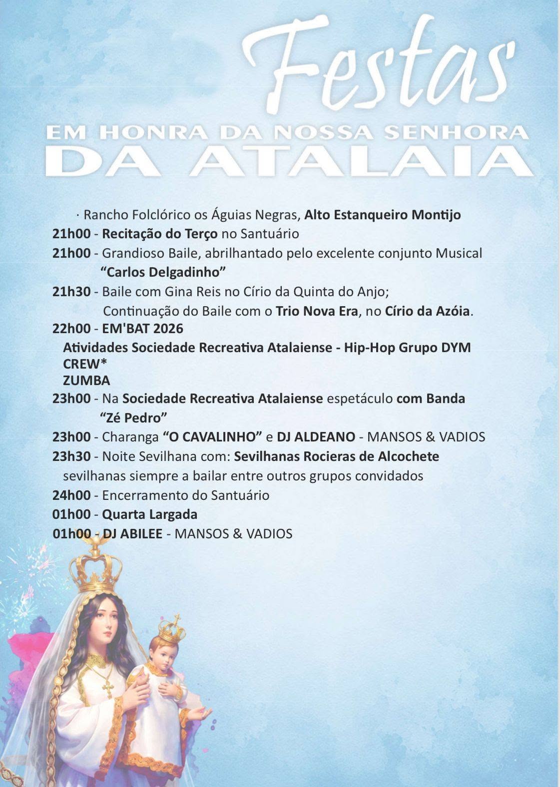 Festas em Honra de Nossa Senhora da Atalaia