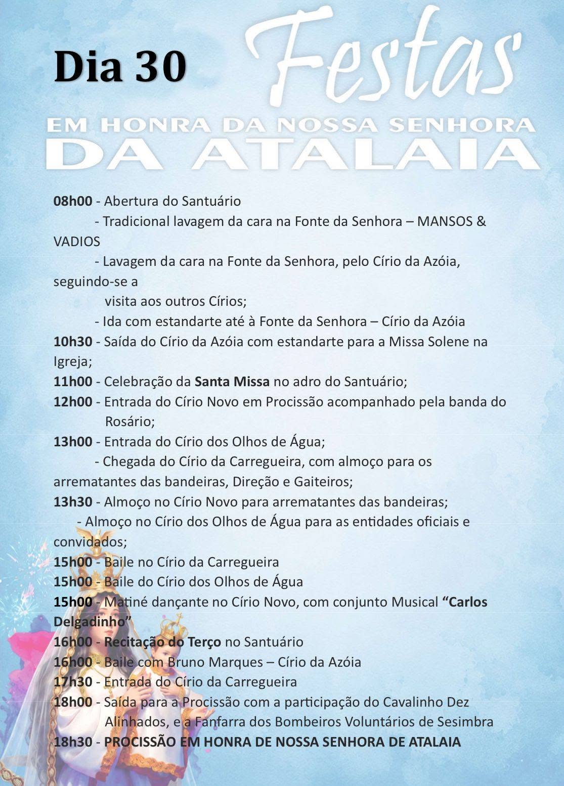 Festas em Honra de Nossa Senhora da Atalaia