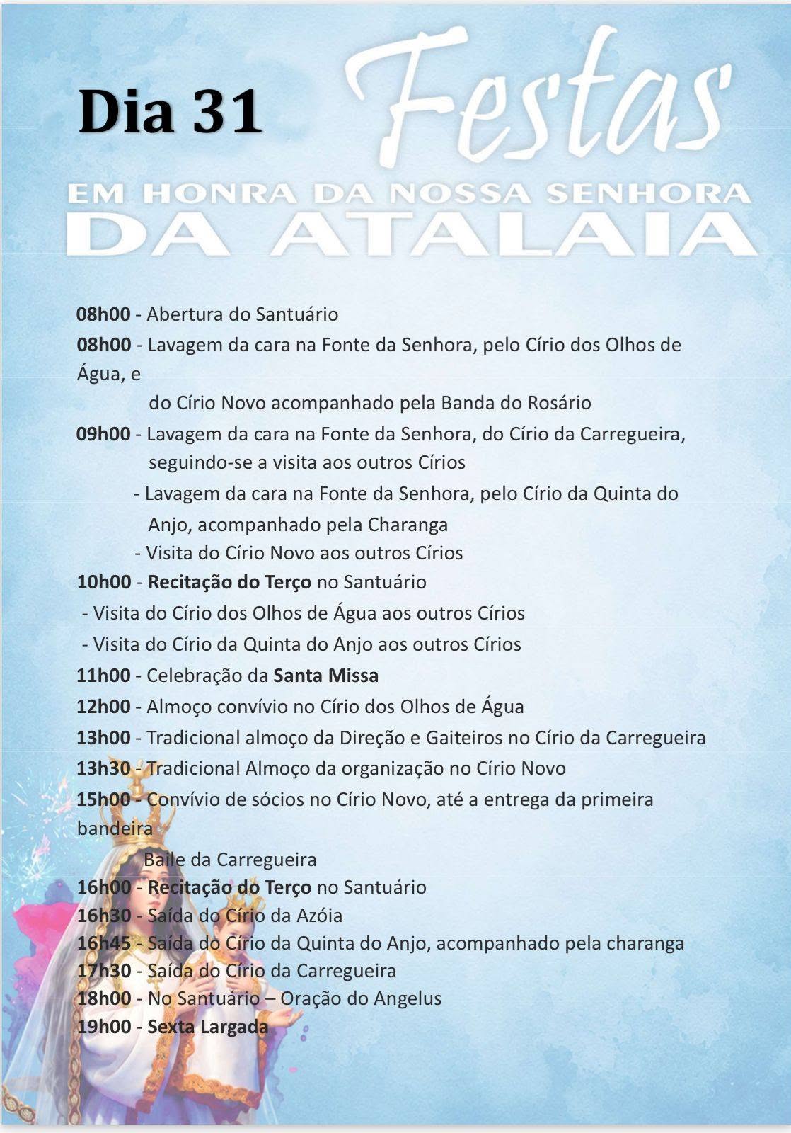 Festas em Honra de Nossa Senhora da Atalaia