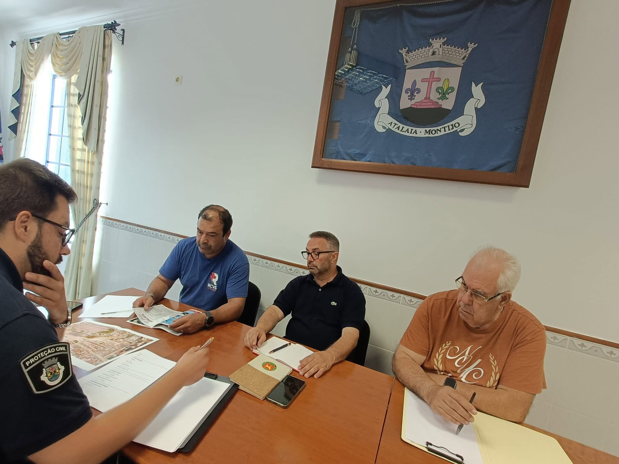 Reunião de segurança entre a organização das festas e a Proteção Civil do Montijo